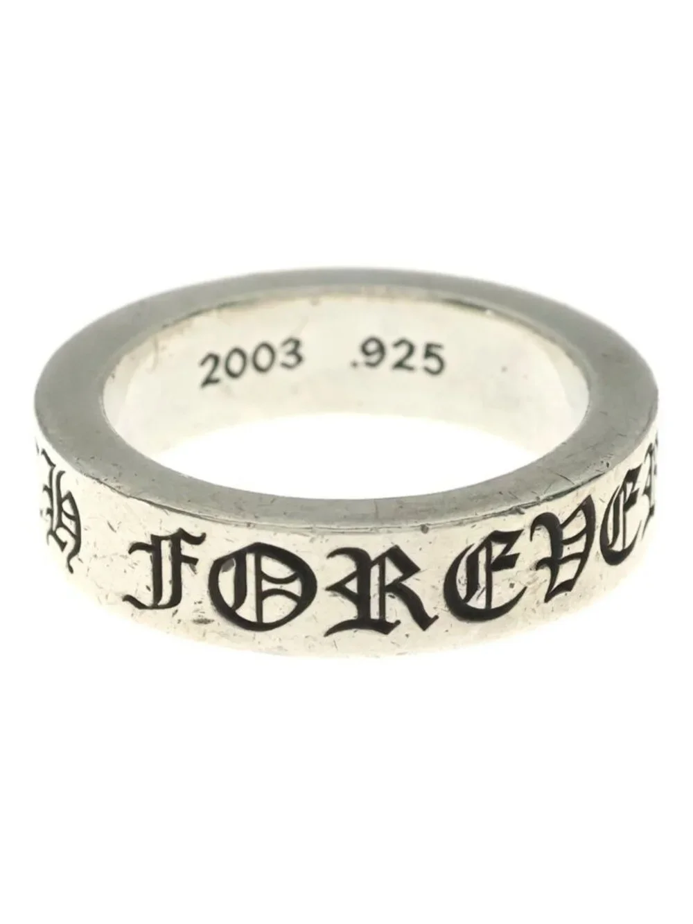 Chrome Hearts Spacer Forever Ring Silver